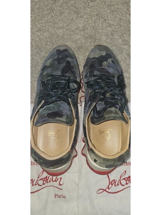 Christian Louboutin Loubishark Camouflage Suede Men\'s Sneaker\'s size EU 44 / US main image 7